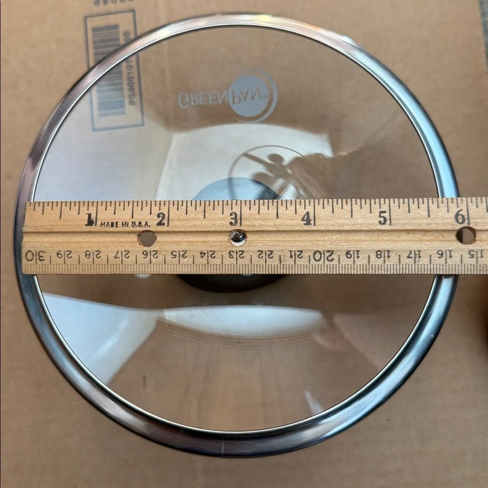Green Pan Brand Replacement LID ONLY Approximately for a 6 inch sauce pan.